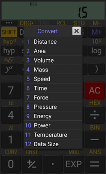 Herunterladen RealCalc Scientific Calculator Arbeit für Android Bildschirmfoto 6