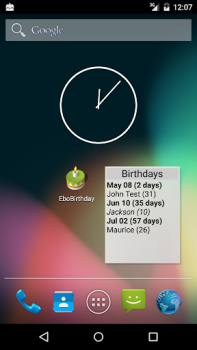 Herunterladen EboBirthday Werkzeuge für Android Bildschirmfoto 2