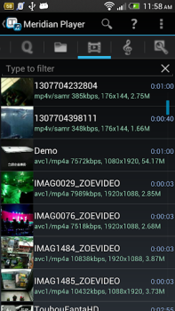 Herunterladen Meridian Player Video-Player und -Editoren für Android Bildschirmfoto 3