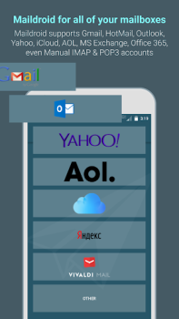 Herunterladen MailDroid - Email Application Kommunikation für Android Bildschirmfoto 3