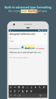 Herunterladen MailDroid - Email Application Kommunikation für Android Bildschirmfoto 4
