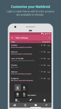Herunterladen MailDroid - Email Application Kommunikation für Android Bildschirmfoto 5