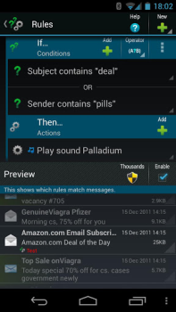 Herunterladen ProfiMail Go - email client Kommunikation für Android Bildschirmfoto 7