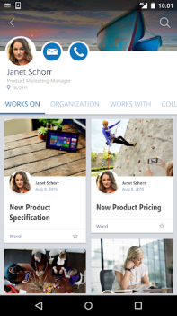 Herunterladen Office Delve Arbeit für Android Bildschirmfoto 4