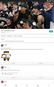 Herunterladen BAND - App for all groups Soziales für Android Bildschirmfoto 7