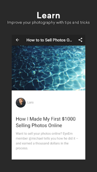 Herunterladen EyeEm - Verkaufe Deine Fotos Foto für Android Bildschirmfoto 5