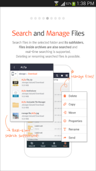 Herunterladen ALZip – File Manager & Unzip Werkzeuge für Android Bildschirmfoto 4