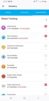 Herunterladen Ghostery Privacy Browser Arbeit für Android Bildschirmfoto 3