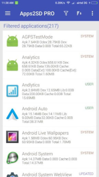 Herunterladen App2SD: Universalwerkzeug [ROO Werkzeuge für Android Bildschirmfoto 5