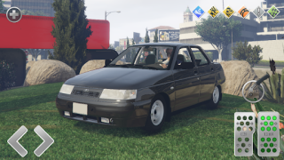 Herunterladen Lada 2110: Urban Simulator Rennen für Android Bildschirmfoto 5