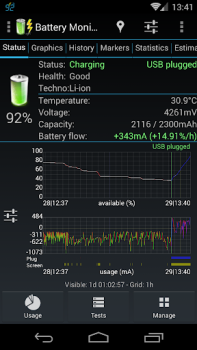 Herunterladen 3C Battery Manager Werkzeuge für Android Bildschirmfoto 2
