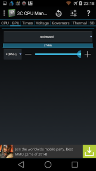 Herunterladen 3C CPU Manager (root) Werkzeuge für Android Bildschirmfoto 6