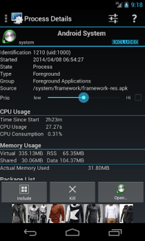 Herunterladen 3C Task Manager Werkzeuge für Android Bildschirmfoto 5