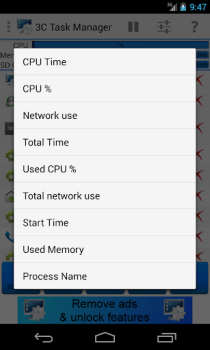 Herunterladen 3C Task Manager Werkzeuge für Android Bildschirmfoto 6