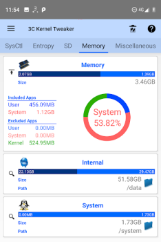 Herunterladen 3C System Manager (root) Werkzeuge für Android Bildschirmfoto 3