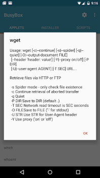 Herunterladen BusyBox for Android Werkzeuge für Android Bildschirmfoto 4