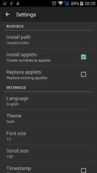 Herunterladen BusyBox Werkzeuge für Android Bildschirmfoto 4