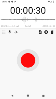 Herunterladen ASR MP3 Recorder Musik und Audio für Android Bildschirmfoto 2