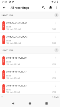 Herunterladen ASR MP3 Recorder Musik und Audio für Android Bildschirmfoto 4