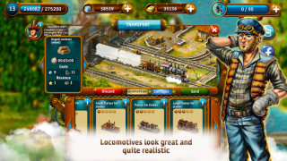 Herunterladen Transport Empire: Steam Tycoon Simulatoren für Android Bildschirmfoto 3
