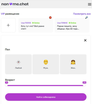 Herunterladen Анонимный чат [NoName.Chat] Partnersuche für Android Bildschirmfoto 6