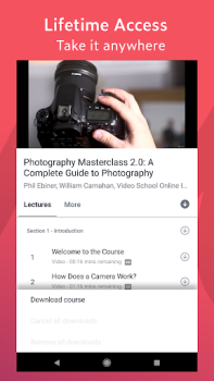 Herunterladen Udemy - Online-Kurse Bildung für Android Bildschirmfoto 5