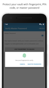 Herunterladen Bitwarden Passwortmanager Arbeit für Android Bildschirmfoto 5