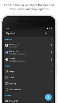 Herunterladen Bitwarden Passwortmanager Arbeit für Android Bildschirmfoto 6