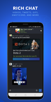 Herunterladen Steam Chat Kommunikation für Android Bildschirmfoto 2