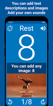 Herunterladen Tabata Timer: Interval Timer Gesundheit & Fitness für Android Bildschirmfoto 3