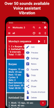 Herunterladen Tabata Timer: Interval Timer Gesundheit & Fitness für Android Bildschirmfoto 5