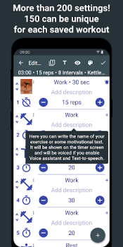 Herunterladen Tabata Timer: Interval Timer Gesundheit & Fitness für Android Bildschirmfoto 7