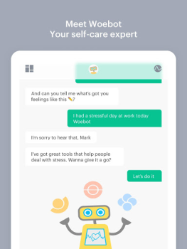 Herunterladen Woebot: The Mental Health Ally Medizin für Android Bildschirmfoto 6
