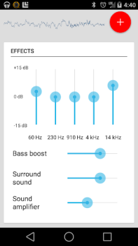 Herunterladen Equalizer Musik und Audio für Android Bildschirmfoto 3