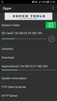 Herunterladen Zipper - File Management Werkzeuge für Android Bildschirmfoto 2