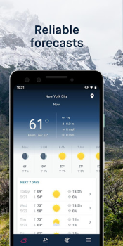Herunterladen WeatherPro: Wetter & Radar Wetter für Android Bildschirmfoto 2