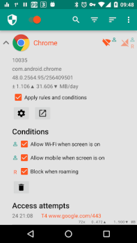Herunterladen NetGuard - no-root firewall Werkzeuge für Android Bildschirmfoto 2