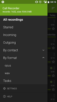 Herunterladen Call Recorder - SKVALEX Werkzeuge für Android Bildschirmfoto 2