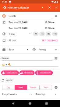 Herunterladen aCalendar - dein Kalender Arbeit für Android Bildschirmfoto 6