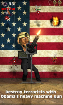 Herunterladen Talking Obama:Terrorist Hunter Unterhaltung für Android Bildschirmfoto 7