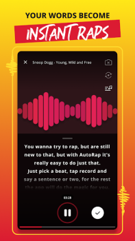Herunterladen AutoRap by Smule Musik und Audio für Android Bildschirmfoto 3