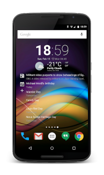 Herunterladen Chronus-Informations-Widgets Arbeit für Android Bildschirmfoto 3