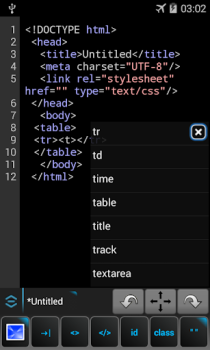Herunterladen Webmaster's HTML Editor Lite Werkzeuge für Android Bildschirmfoto 2