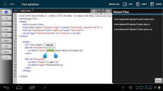 Herunterladen Webmaster's HTML Editor Lite Werkzeuge für Android Bildschirmfoto 3