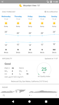 Herunterladen Weather Mate (Weather M8) Wetter für Android Bildschirmfoto 3