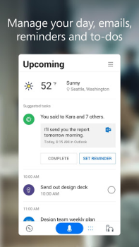 Herunterladen Microsoft Cortana Arbeit für Android Bildschirmfoto 2