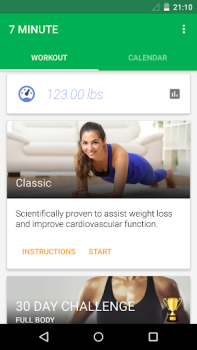 Herunterladen 7-Minuten-Training Gesundheit & Fitness für Android Bildschirmfoto 2