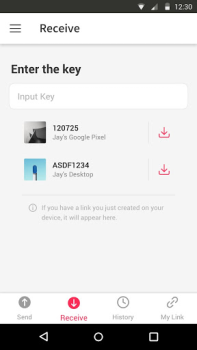Herunterladen Send Anywhere (Dateitransfer) Arbeit für Android Bildschirmfoto 3