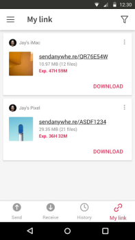 Herunterladen Send Anywhere (Dateitransfer) Arbeit für Android Bildschirmfoto 5