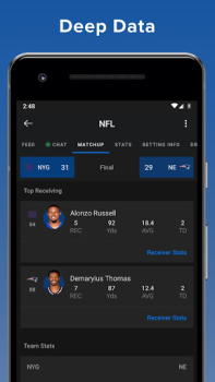Herunterladen theScore: Sports News & Scores Sport für Android Bildschirmfoto 3